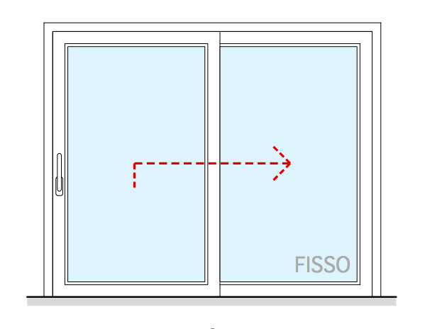 Alzante scorrevole in PVC