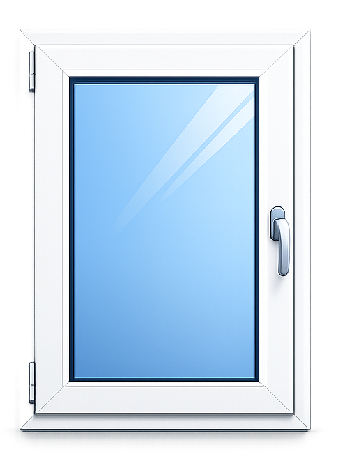 Finestra 1 anta con Ribalta in PVC