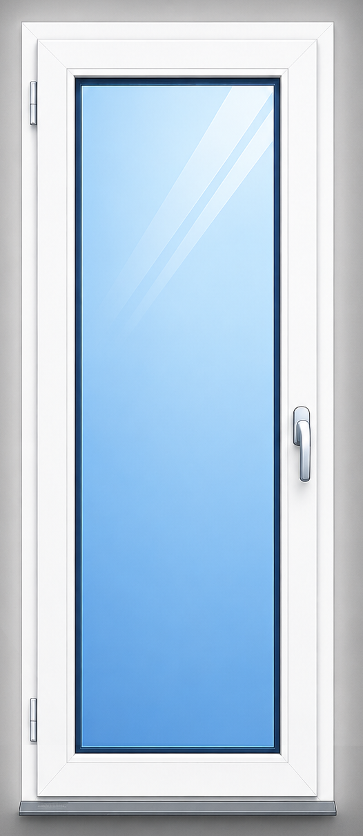 Porta finestra ad una anta con ribalta in PVC